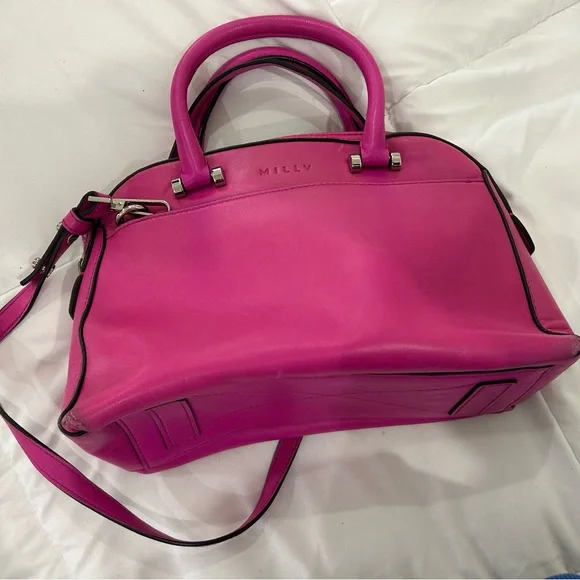 PRICE ⬇️ • MILLY - Hot Pink Crossbody Bag - Small - - Picture 1 of 10
